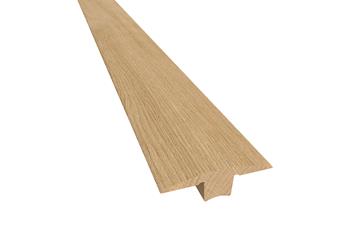 Seuil de raccordement bois massif (parquet 15 mm) 58x17 mm